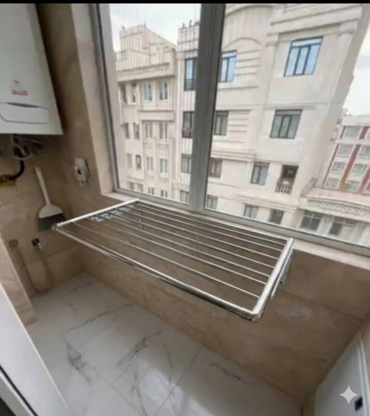 بندرخت دیواری تاشو استیل ضدزنگ تاشولند