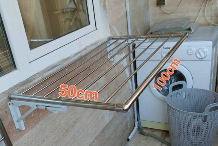 بندرخت دیواری تاشو استیل ضدزنگ تاشولند
